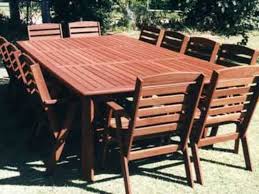10 piece patio dining sets. 10 And 12 Seater Outdoor Jarrah Settings Lifestyle Jarrah
