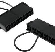 E-outstanding 2PCS 24 Pin ATX Power Supply Jump Start Bridging Connector  Plug PSU Jumper