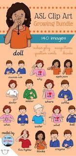 Black And White Sign Language Asl American Sign Language Clip Art For Classrooms And Families 140 Black And White Colorized I Sign Language For Kids Asl Sign Language Sign Language Lessons
