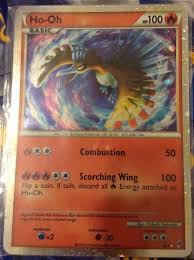 When this pokémon is hit by a move, the opponent's pp lowers by 2 rather than 1.: Shining Shiny Ho Oh Sl5 Ultra Rare Star Holo Foil Pokem