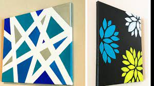 One should be a dark color and others should be light. Diy Easy Canvas Arts Wall Decor How To Create A Stencil Arts 005 Youtube
