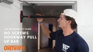 This is a really simple diy video to ease us in to the new year. Installation Doorway Pull Up Bar No Screws Ot160 Onetwofit Youtube