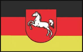 Die flagge des ehemaligen landes hannover zeigt in zwei gleich breiten streifen die farben gelb und weiß. Flagge Niedersachsen 90 Cm Lt27 378 060
