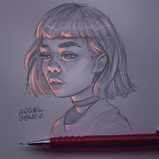Luminous Pencil Portraits That Glow Art Pencil Portrait Sketches