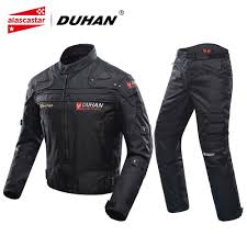 Duhan Motorcycle Jacket Riding Pants Clothing Set Windproof Racing Jacket Body Armor Motocross Jaquet Motorcycle Pants Moto Clothes Motorcycle Riding Jackets
