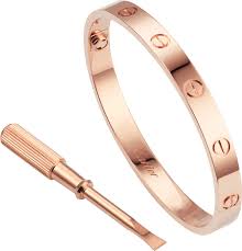 Love Bracelet Love Bracelet 18k Rose Gold Sold With A Screwdriver Width 6 1mm Cartier Love Ring Screw Bracelet Cartier Love Bracelet