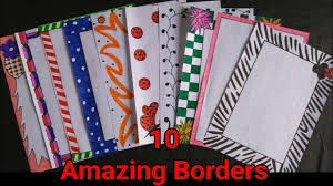 10 Beautiful Borders For Projects Handmade Simple Border Designs On Paper Assignment Front Page Bord Youtube 10 beautiful borders for projects handmade simple border designs on paper assignment front page bord