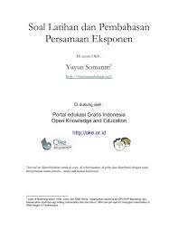 Check spelling or type a new query. Soal Latihan Dan Pembahasan Persamaan Eksponen Open