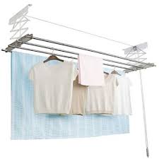 Wellex Ceiling Mounted Ball Chain Laundry Drying Rack Made In Korea System Clothesdrying Rack Clothes Laundry Dryer Folding Hanger Hanging Foldable Compact Dr Drying Rack Laundry Folding Hanger Folding Laundry