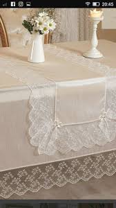 Pin De Tiana Em Linen Tablecloths Chic Candles Lanterns Hearts Toalha De Mesa Azul Toalha De Mesa Branca Decoracao Centro De Mesa