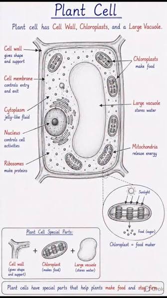 Plant cell, #biology #education #biologynotes