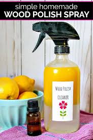 Are You Looking For A Safer Way To Cleanse Your Furniture Our Homemade Wood Polish Spray Recipe Uses N Wood Furniture Cleaner Wood Polish Diy Furniture Polish