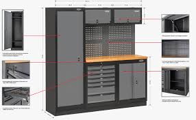 Werkbank schrank in werkbänke für heimwerker. Vigor Schrankwand System Werkbank Schranke Lochwand