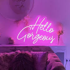 Maybe you would like to learn more about one of these? Led Aesthetic Cute Hello Gorgeous Neon Flex Light Sign For Home Room Wall Decor Kawaii Anime Bedroom Decoration Mural Outdoor