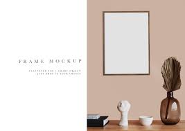 Product mockups, scenes creation and smart textures. Frame Mockup 804 Dark Wood Frame Mockup Filtergrade