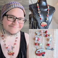 China necklace for creepy wooden doll