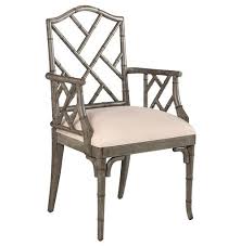 Chinese Chippendale Hollywood Regency Grey Bamboo Dining Arm Chair In 2020 Dining Chairs Dining Chairs For Sale Bamboo Dining Chairs
