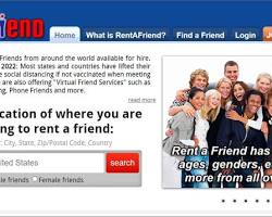 Image de RentAFriend Website Interface