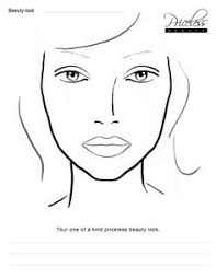 Free Printable Blank Makeup Face Charts Lajoshrich Com