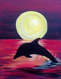 First of all you should go with a particular aim that you are doing a canvas painting. 80 Easy Acrylic Canvas Painting Ideas For Beginners Dolphin Painting Floral Paintings Acrylic Art Painting