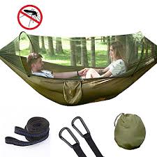 With a collapsible spreader pole and no ridgeline this bug net won't impede your view of the sky or collapse against you as you relax in your hammock away from the bugs. Camping Hammock With Pop Up Mosquito Net Camping Furniture Search Lightinthebox