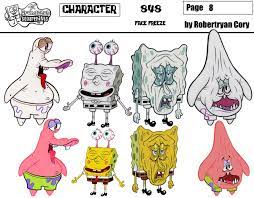 As someone who grew up watching a lot of good nickelodeon tv shows from the 1990s that ended up cancelled, spongebob squarepants is the only show that stands strong and keeping nickelodeon alive today. Spongebob Squarepants Face Freeze Robertryan Cory Character Design Character Design Inspiration Cartoon Sketches