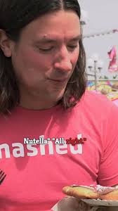 We Rated The Nutellaphant Ear Out Of 10 #fyp #Nutella #StateFair  #ElephantEar #FunnelCake