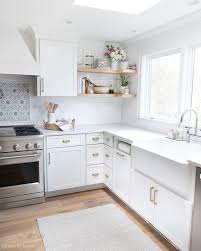 Use these ideas for decorating floating shelves to create a stylish and. The Floating Corner Shelves In Our Kitchen All The Details Driven By Decor