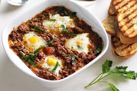 Spanish Baked Eggs In Bolognaise Recipe Spanish Baked Eggs Bolognaise Recipe Recipes