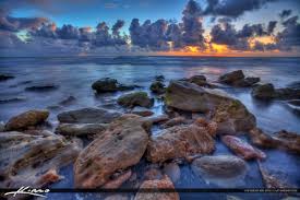 Maybe you would like to learn more about one of these? Blowing Rocks Ocean Sunrise At Jupiter Florida Royal Stock Photo