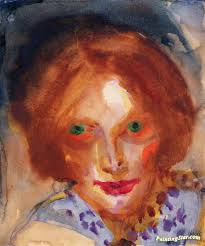Portrait of a Woman, Art Painting by Emil Nolde