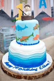 Whether your favorite is the cat in the hat or one fish, two fish, red fish, blue fish this cake would give the party a definite wow factor. Kara S Party Ideas Colorful Gone Fishing Birthday Party Kara S Party Ideas