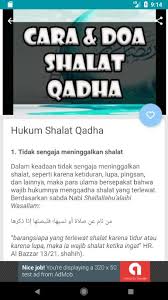 Apakah cara betul untuk menggantikan solat yang tertinggal atau qada solat? Tata Cara Dan Doa Shalat Qadha Fur Android Apk Herunterladen
