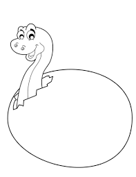 Cute Little Dinosaur Hatching From Egg Coloring Page Dinosaur Coloring Pages Coloring Eggs Egg Coloring Page