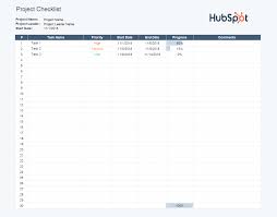 It's easy to create and modify and it could save you from serious mistakes. Free Project Checklist Template For Pdf Excel Hubspot
