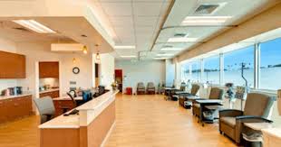 Chair Backs Face The Views Hospital Architecture Healthcare Design Treatment Rooms