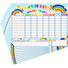 10 Pieces Reward Chore Chart Dry Erase Behavior Chart Learning Responsibility Star Chart Reusable Self Adhesive Reward Chart For Children In Home And
