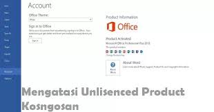 Jika ini pertama kalinya anda menginstal office, anda mungkin harus melakukan beberapa langkah penyiapan terlebih dahulu. Cara Mengatasi Unlicensed Product Microsoft Office 2010 2013 Dan 2016 Kosngosan