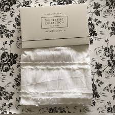 Find your favorite color and pattern to give your bathroom the right look. The Texture Collection Bath The Texture Collection White Fringe Shower Curtain Poshmark