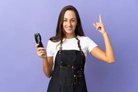 Check spelling or type a new query. Free Photo Annoyed Beautiful Girl Sits At Table With Makeup Tools Pretends To Cut Hair With Scissors Looking At Side Isolated On Purple Wall