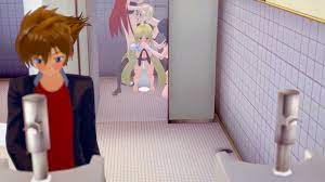 3d 3girls akeno himejima asia argento bathroom behind door  cheating cheating girlfriend cheating wife covering another's mouth  covering mouth cum cum drip cum inside cum puddle cunnilingus female gagged