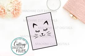 Download Birthday Cat Lover Greeting Card Svg Dxf Cricut Laser Cut Template By Kartcreation Thehungryjpeg Com