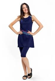 Genc Kiz Spor Yarim Kapali Mayo Armes 9061 Lacivert Mayolar Mini Elbiseler The Dress
