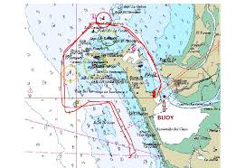 Route Followed By The Ship Red And Fixed Location Of The