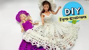 Dies ist mit ein bisschen fingergeschick und grundlegenden nähkenntnissen an der nähmaschine kein problem. Puppen Hochzeitskleid Mit Anleitung Hakeln I Brautkleid I Diy Eigen Kreationen Youtube
