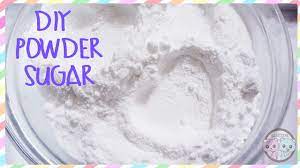 For each cup of confectioner's sugar needed use one cup of regular granulated sugar. Diy Powdered Sugar Recipe Diy Confectioners Sugar Youtube
