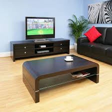 Cf furniture living room 4 piece set lamp table coffee table tv stand multi storage cupboardmodern simple practical grey+oak. Coffee Table Rectangular Black Oak Modern Glass Shelf Quality 690a Coffee Table Tv Stand And Coffee Table Set Marble Coffee Table Set