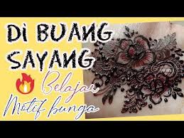  Cobain Bikin Henna Mehndi Motif Bunga Youtube Henna Bunga Belajar