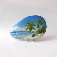 It is now entirely occupied by the town centre of le port, réunion. Peinture Sur Galet Une Plage Des Seychelles Peintures Par Sabistar Creations Art Pierre Motifs Rupestres Peinture Sur Galet