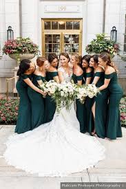 Taylor And Katerina S Wedding In Chicago Illinois In 2020 Bridesmaid Dress Ideas Summer Spring Bridesmaid Dresses Dark Bridesmaid Dress